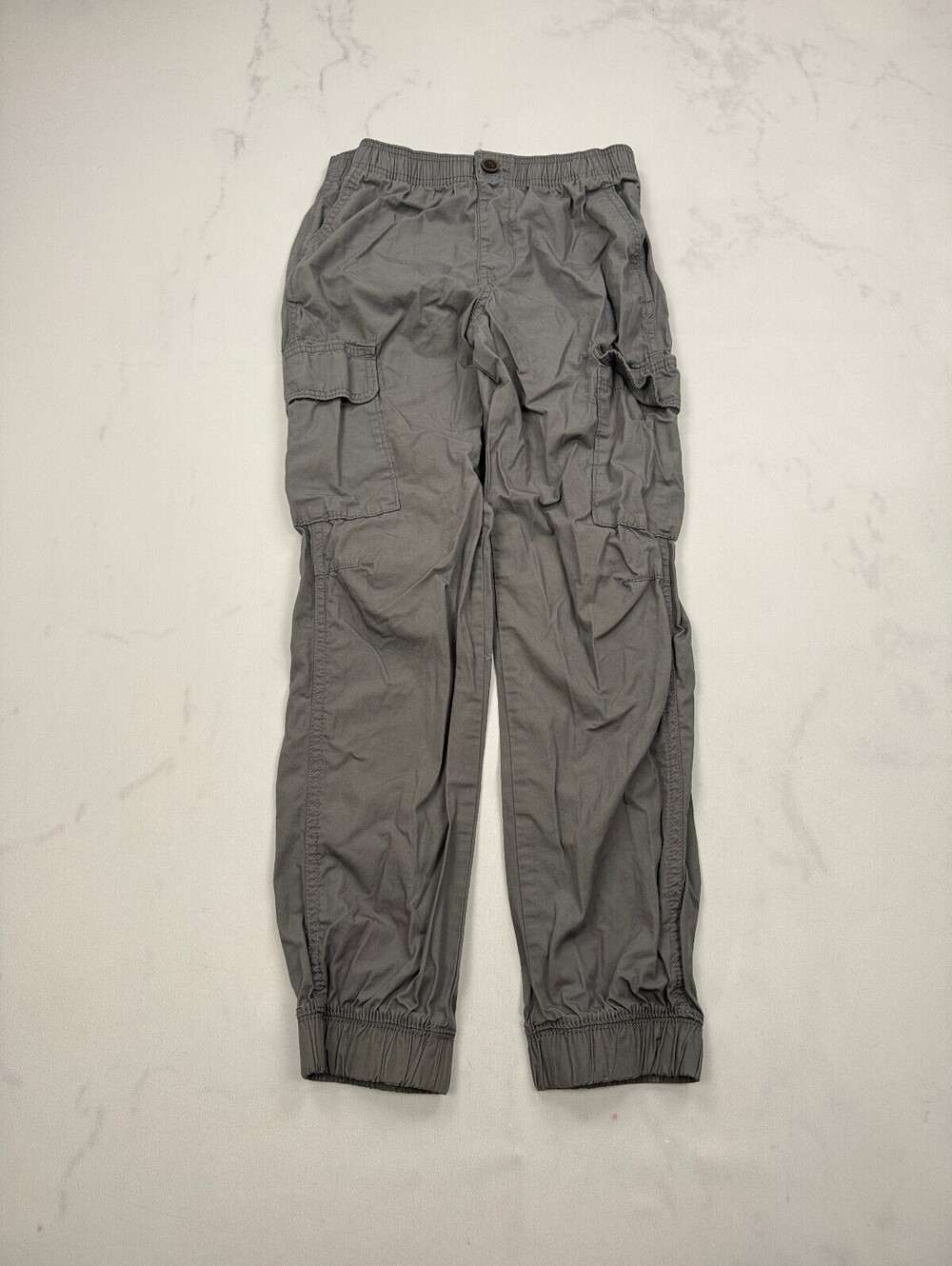 Oshkosh B'gosh Cargo Pants Dove Gray 90s VTG Adjustable - Boys 12/12A